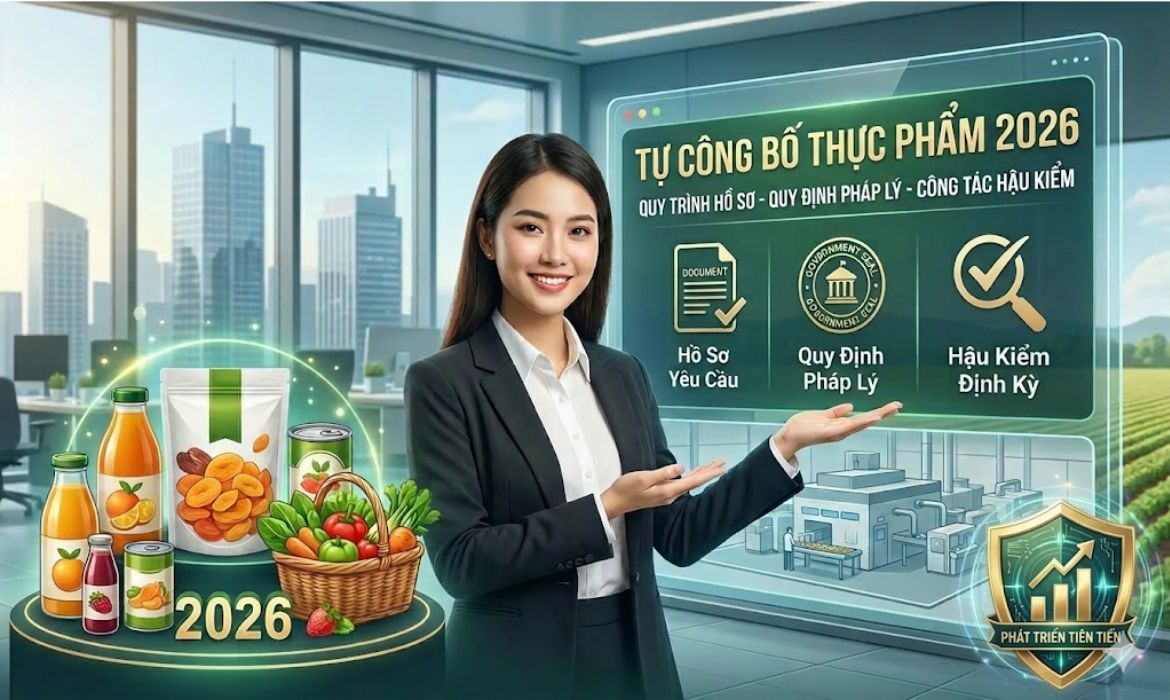 Tự Công Bố Thực Phẩm 2026: Hồ Sơ, Pháp Lý & Hậu Kiểm